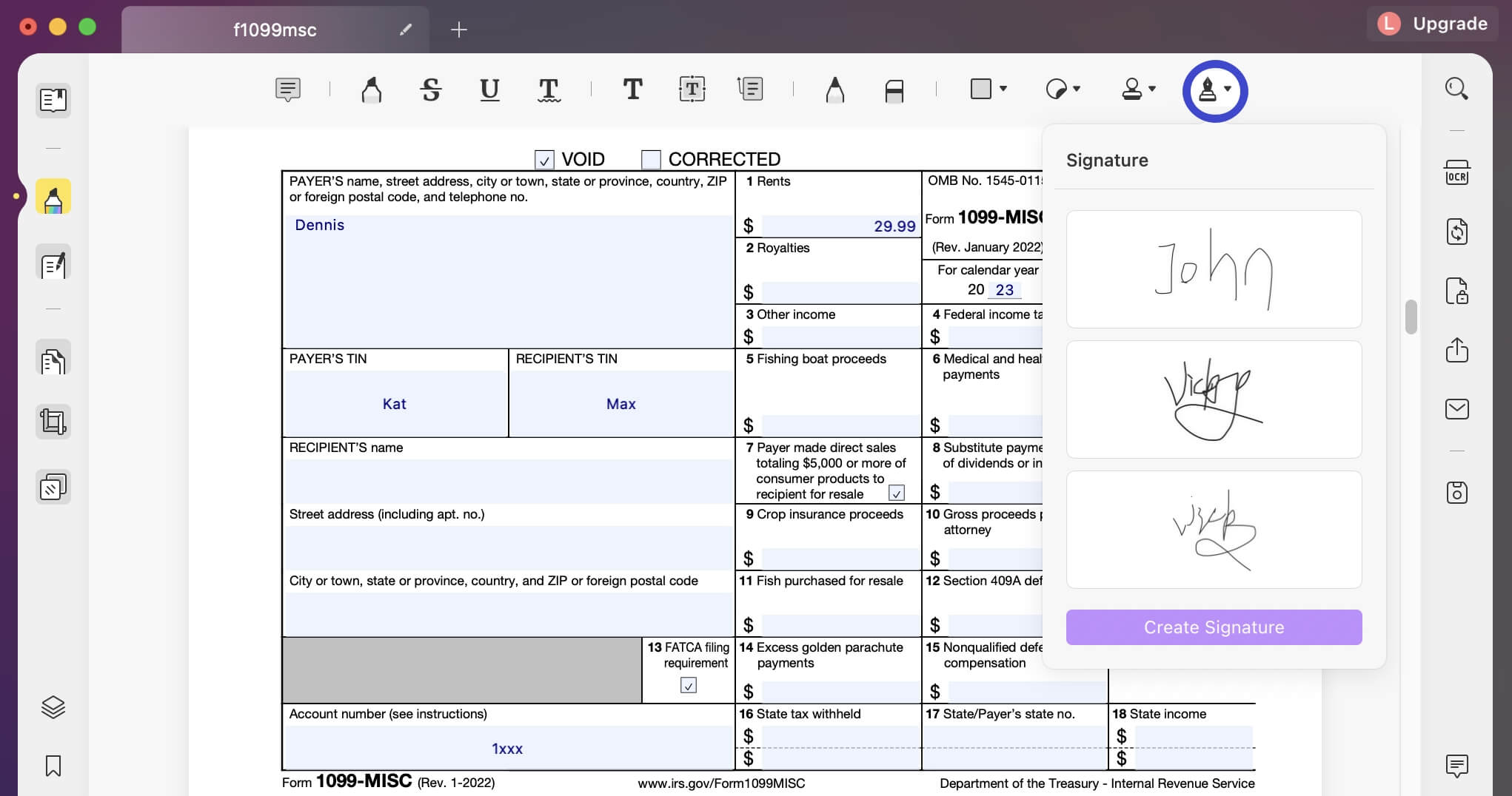 Easy Instructions: How to Fill Out a 1099 Form | UPDF