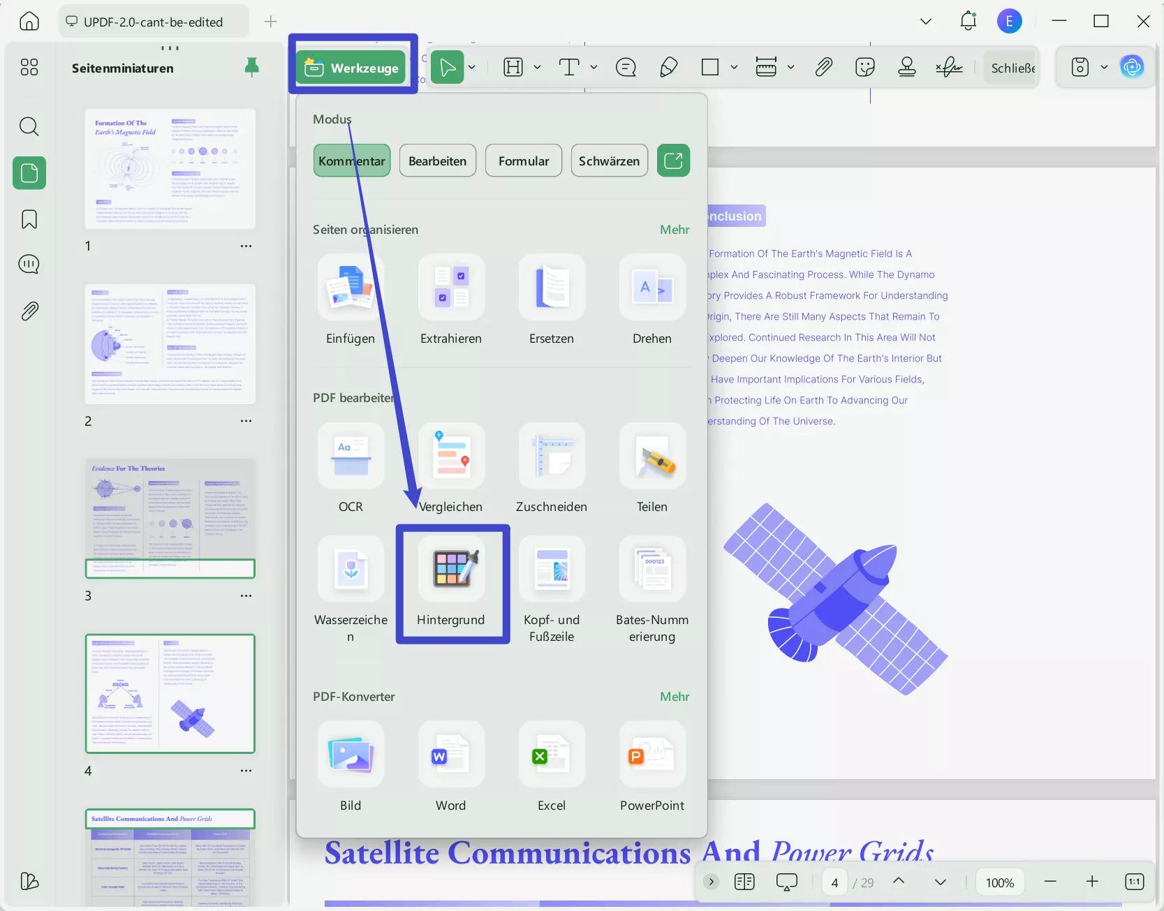 PDF Farbe ändern - UPDF
