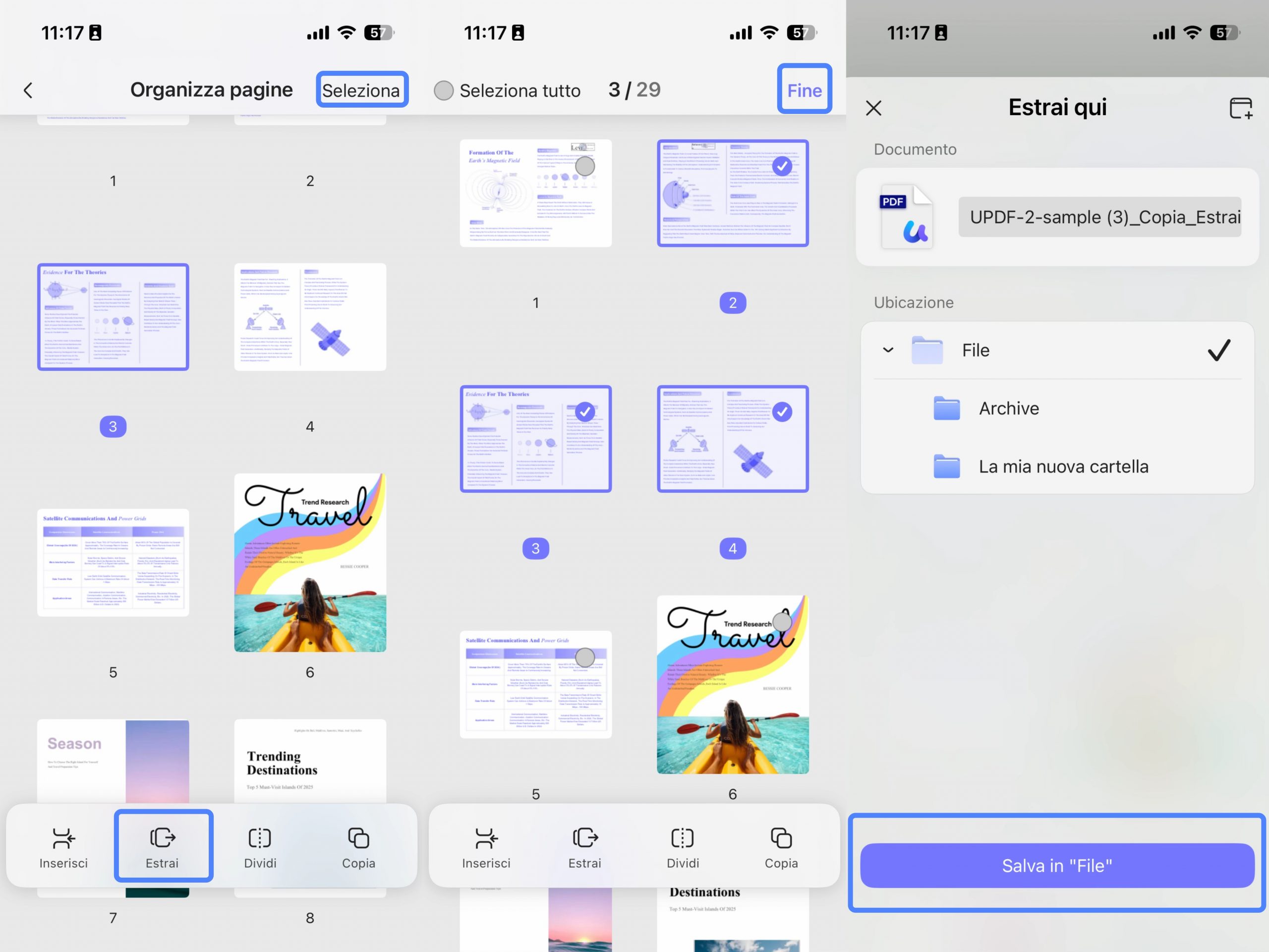 extract pages