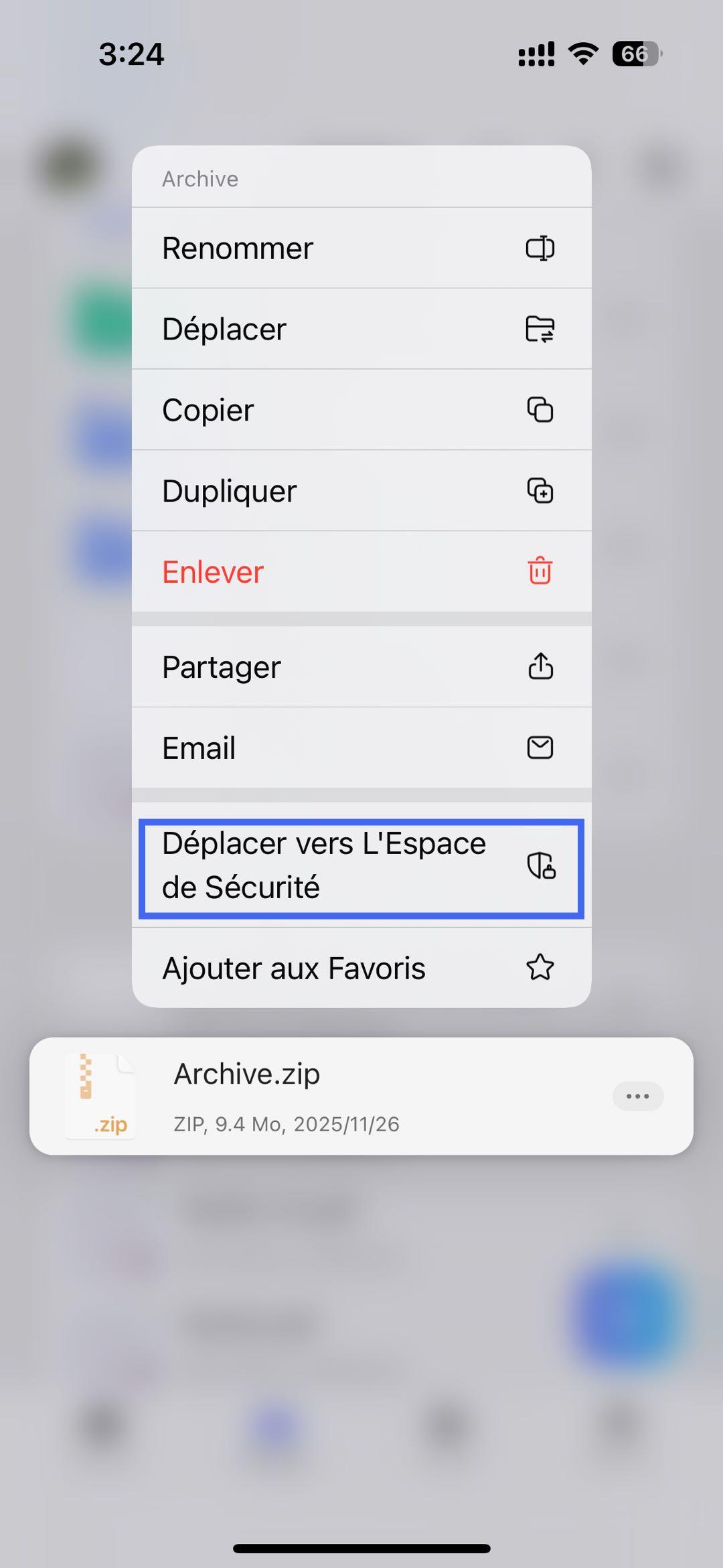 espace de sécurité d'updf