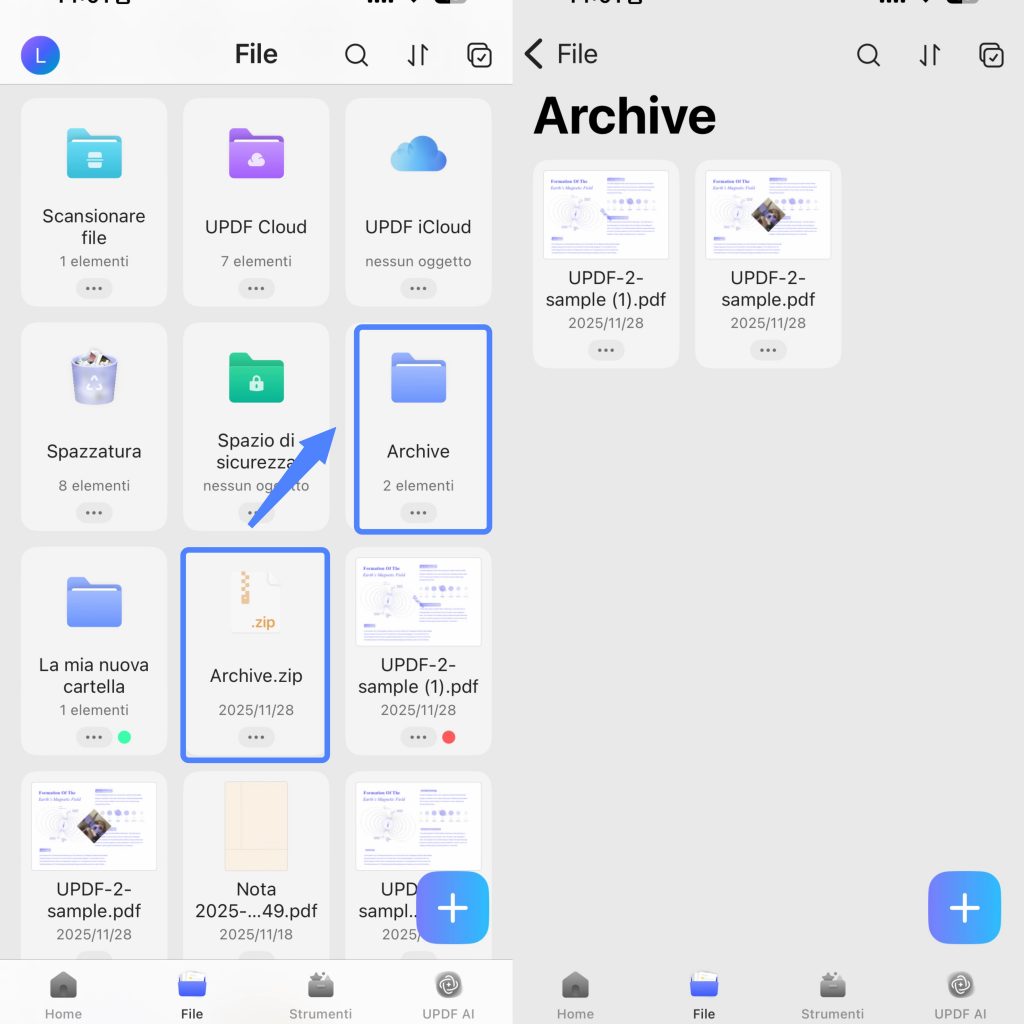 compress file save to ios 