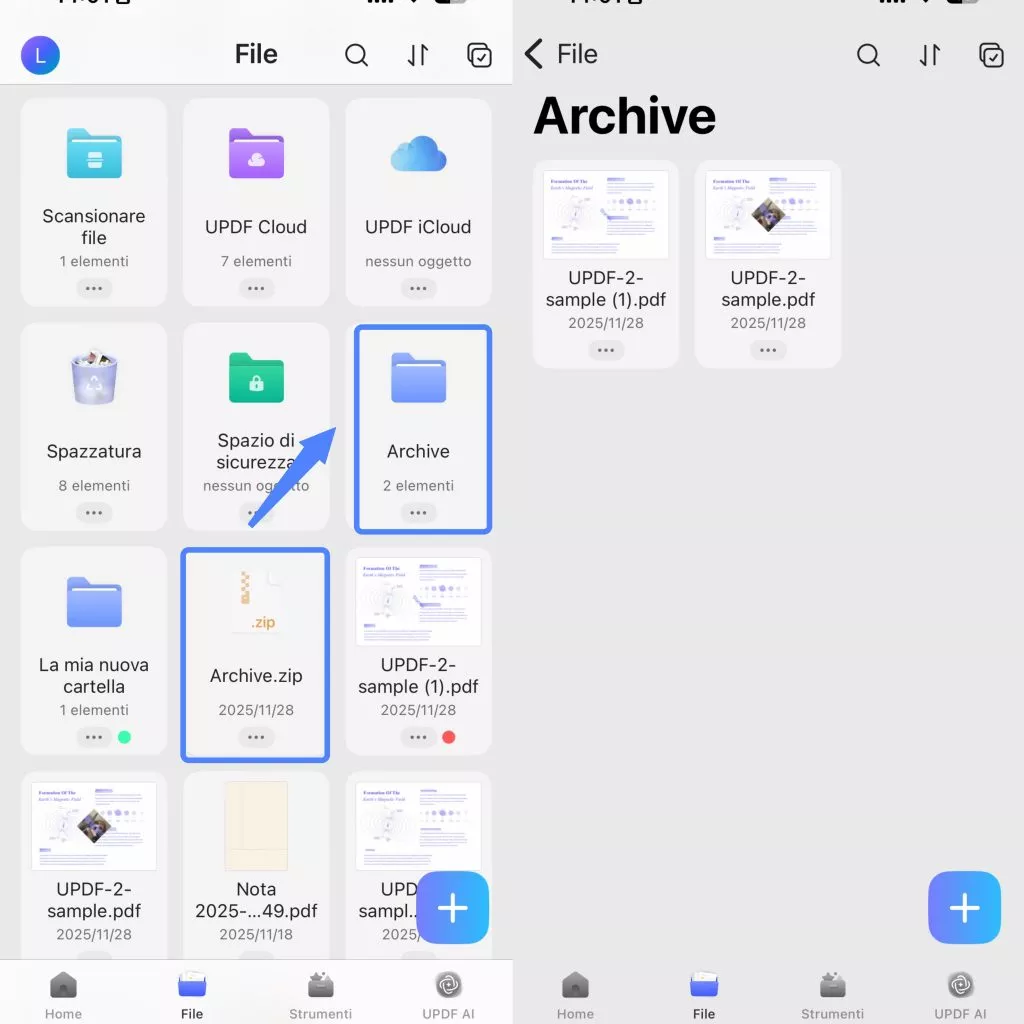 compress file save to ios 