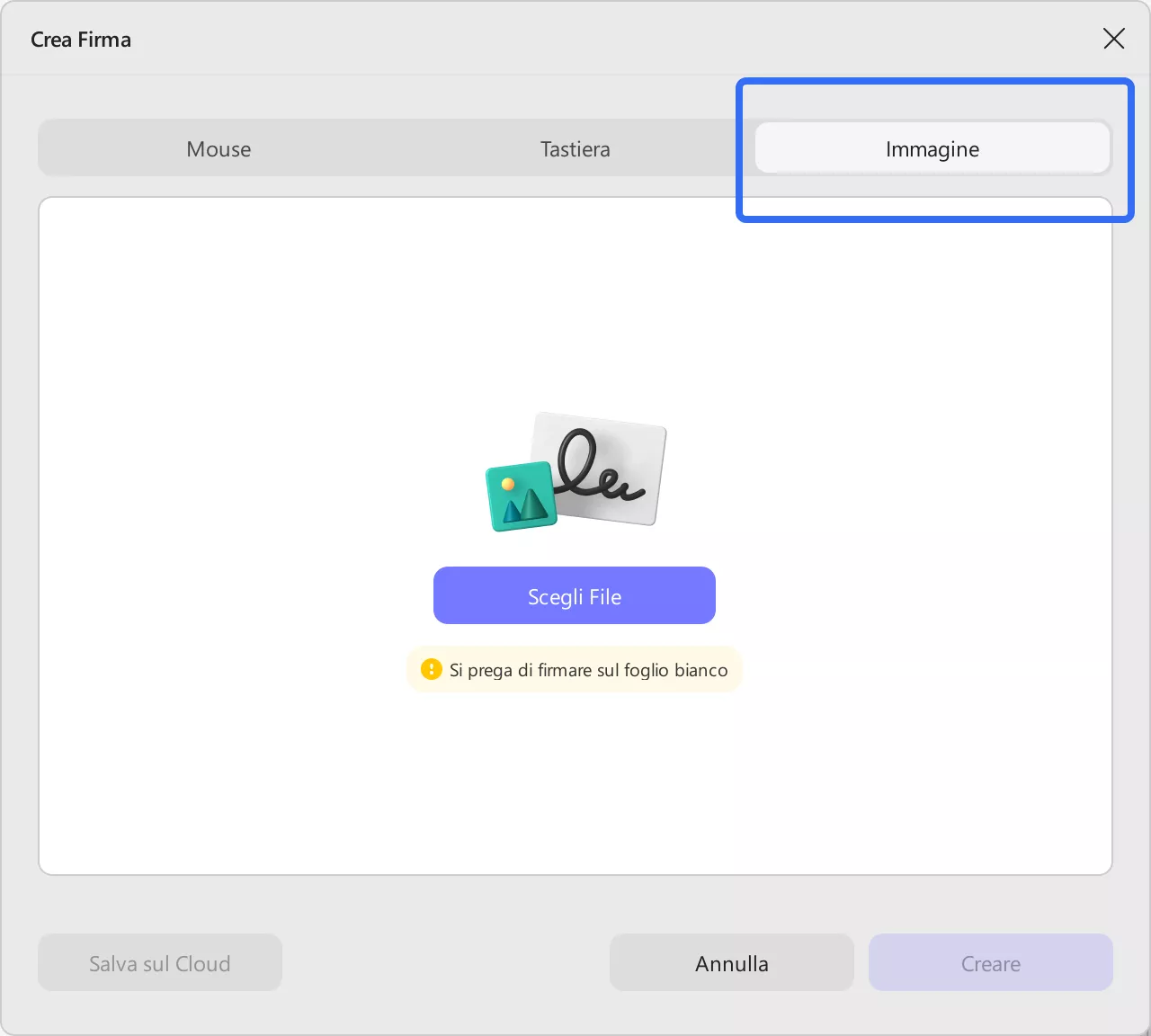 choose the image to insert the signature image to PDF with UPDF