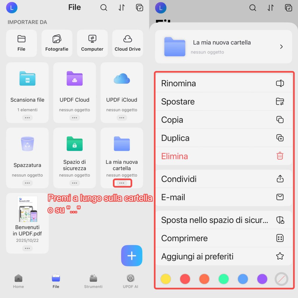 change color to folder ios