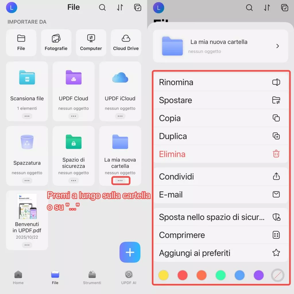 change color to folder ios