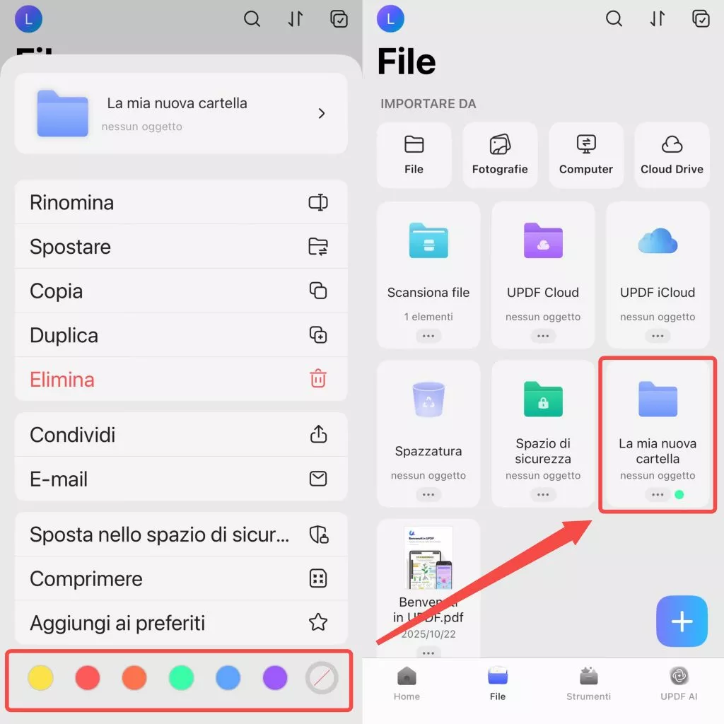 add color to folder ios 