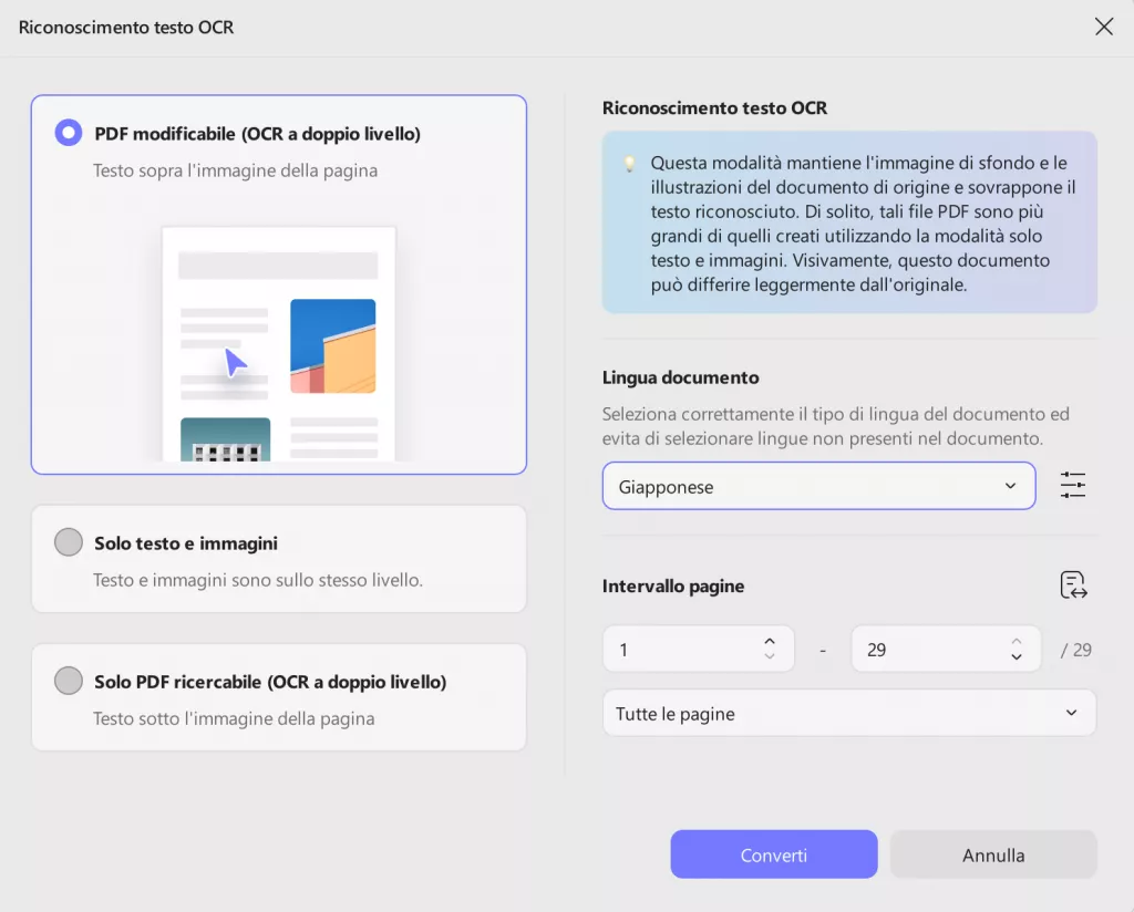 convert scanned pdf to xml