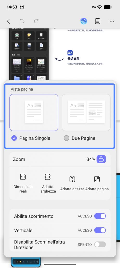 change the page view