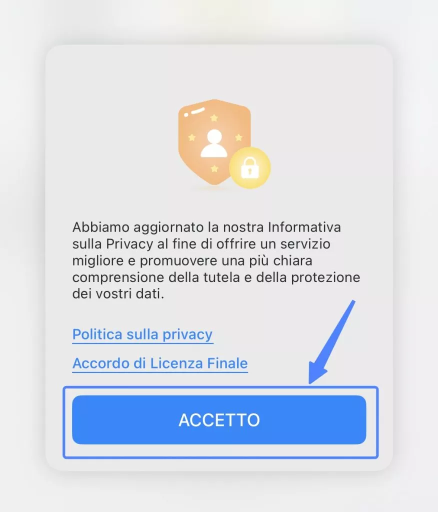 agree privacy policy ios