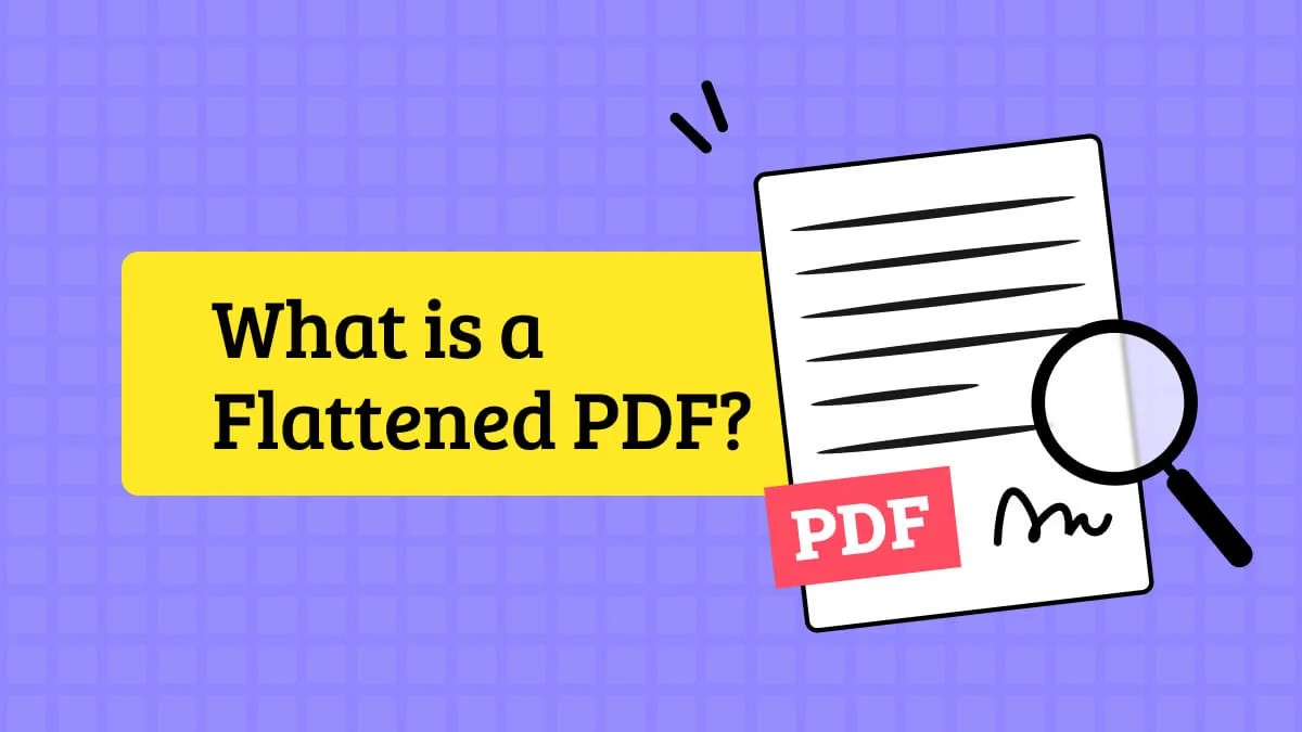 what is a flattened pdf