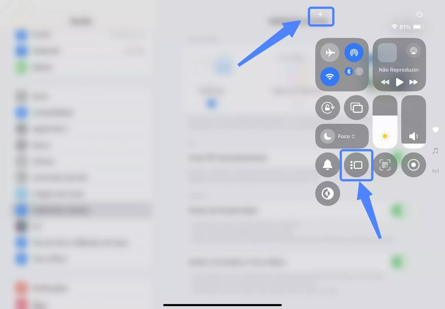 multitarefa e gestos