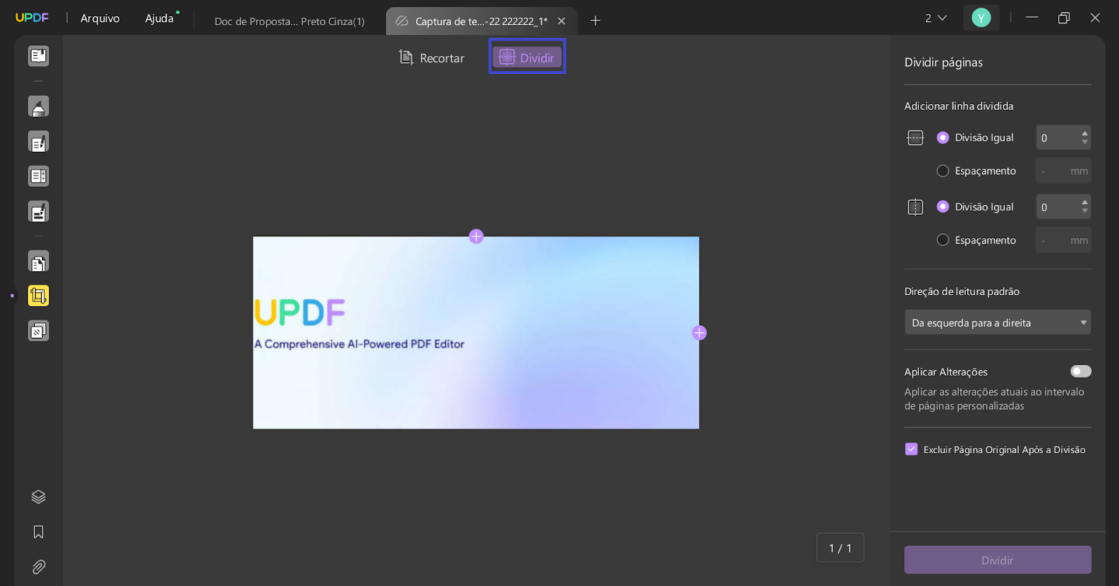 Cortar Páginas em PDF