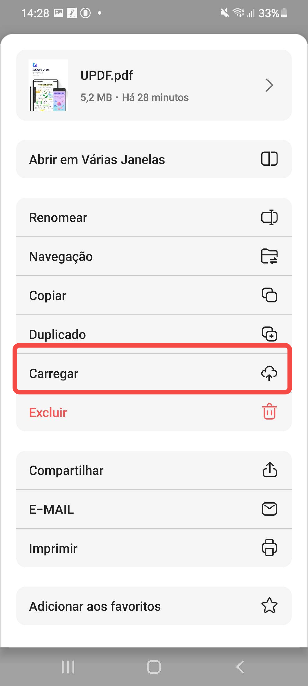 carregar o pdf