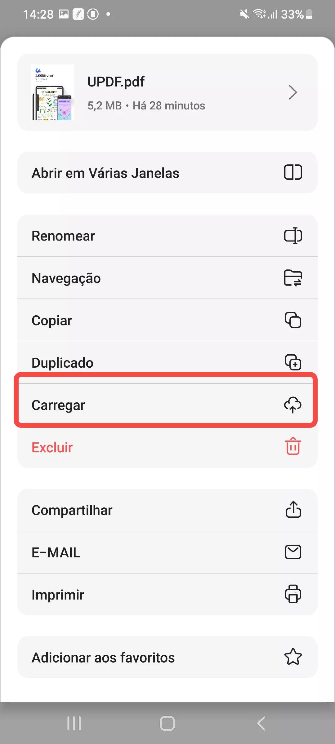 carregar o pdf