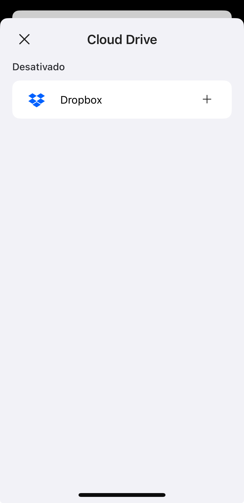 ativar dropbox