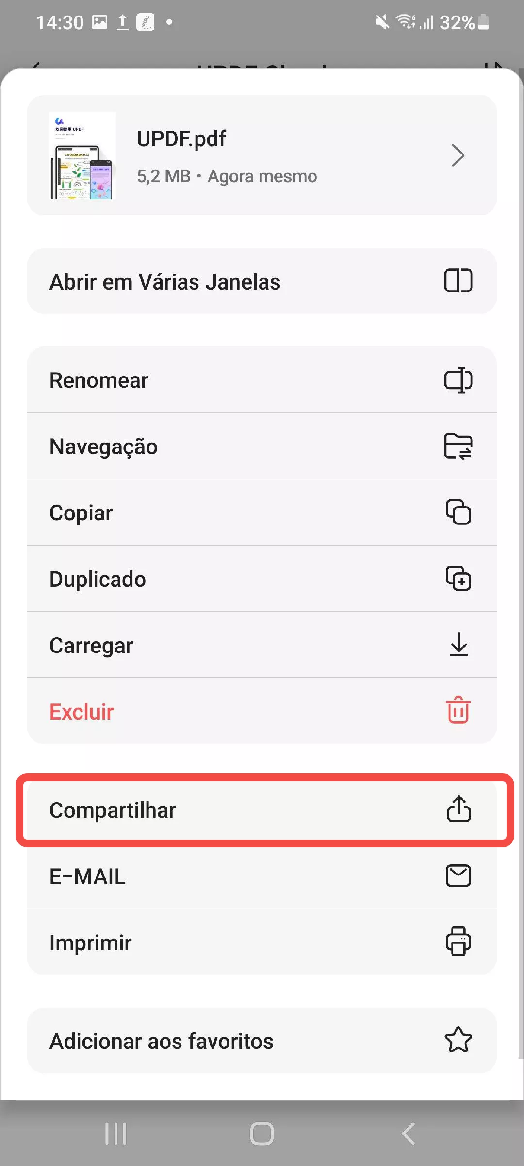 compartilhar pdfs
