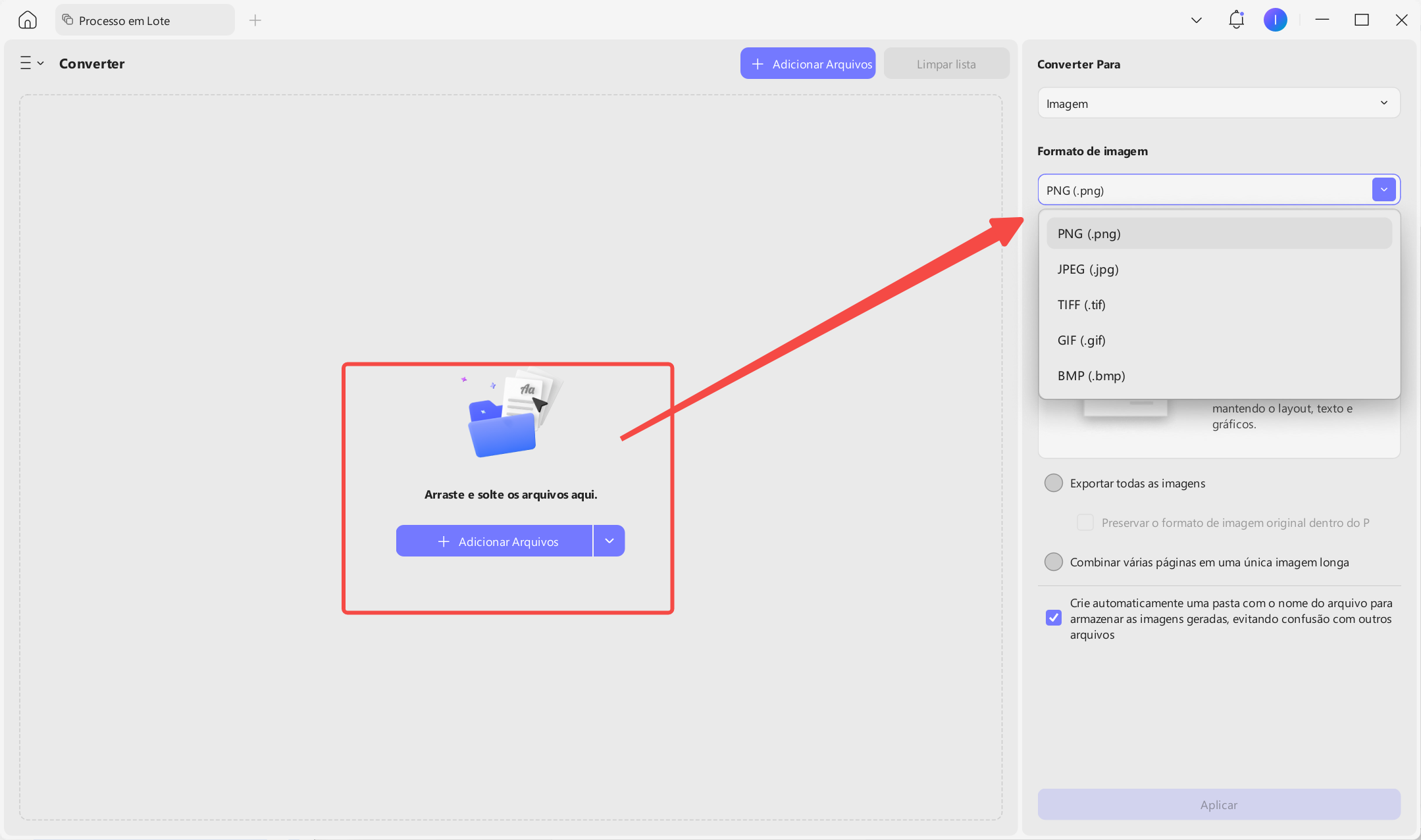 converter pdf em jpg em lote