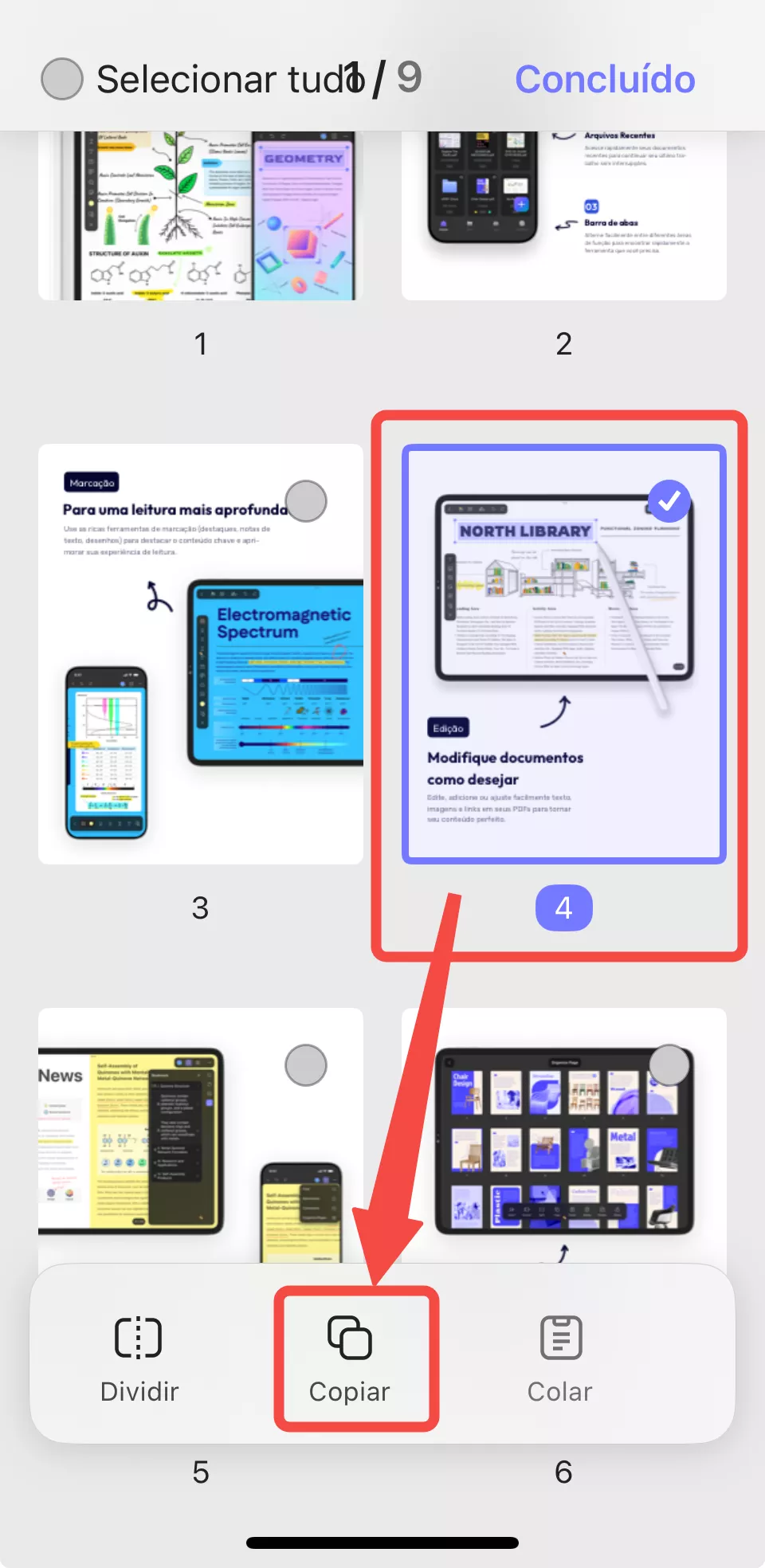 copiar páginas com updf