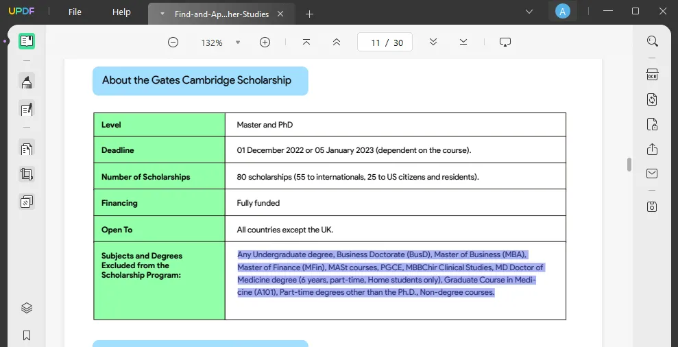 estrarre excel da pdf