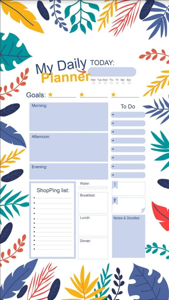 Best Printable and Editable Daily Planner Templates UPDF
