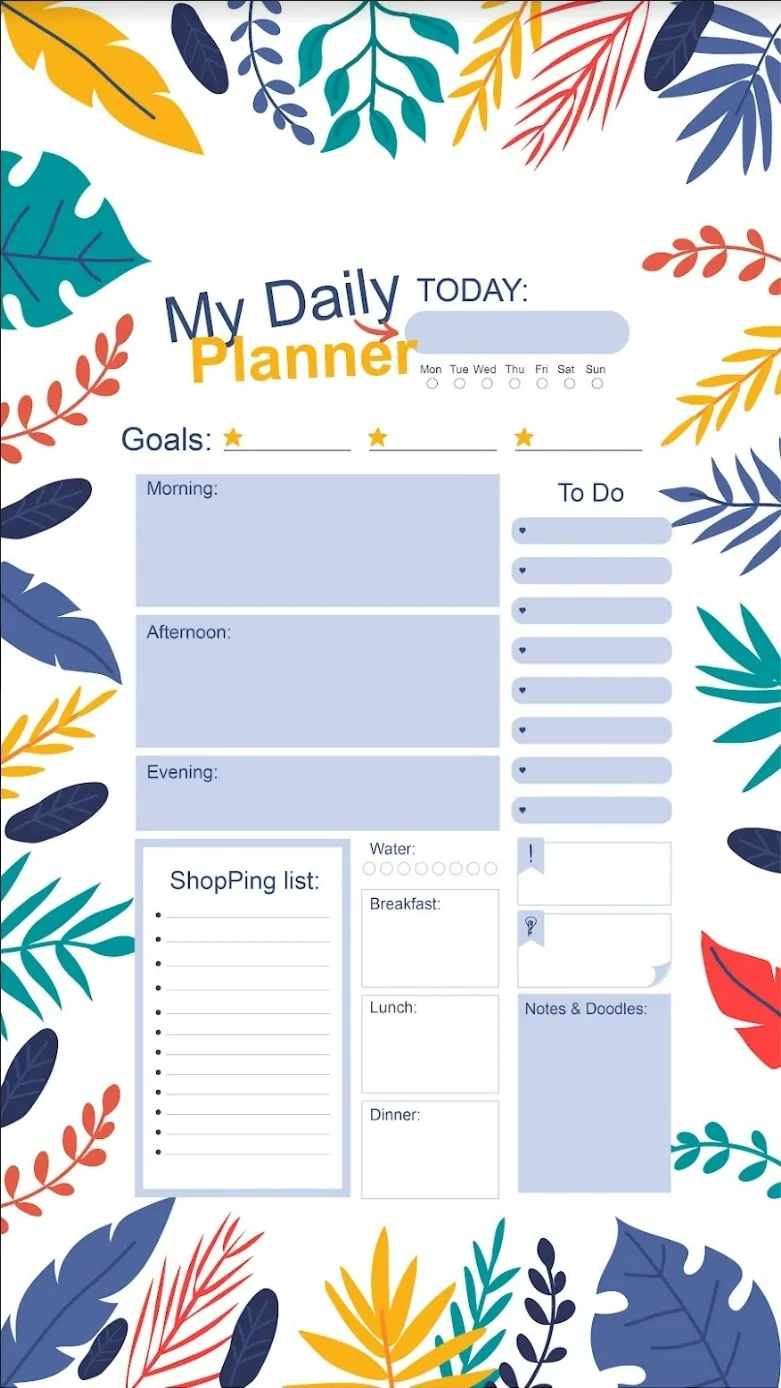 grocery and shopping planner