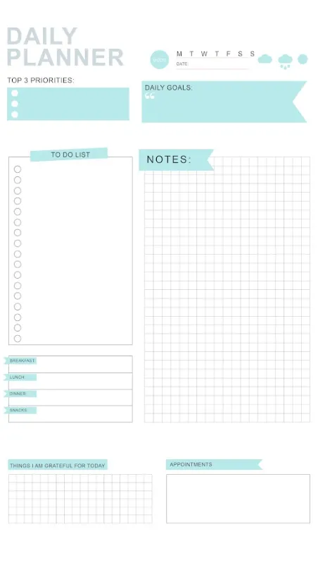 2024 academic planner To do list plan of study template