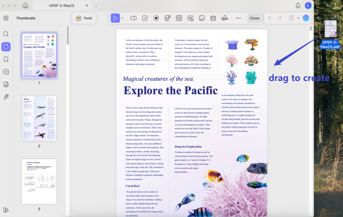 create pdf from jpg by dragging and dropping