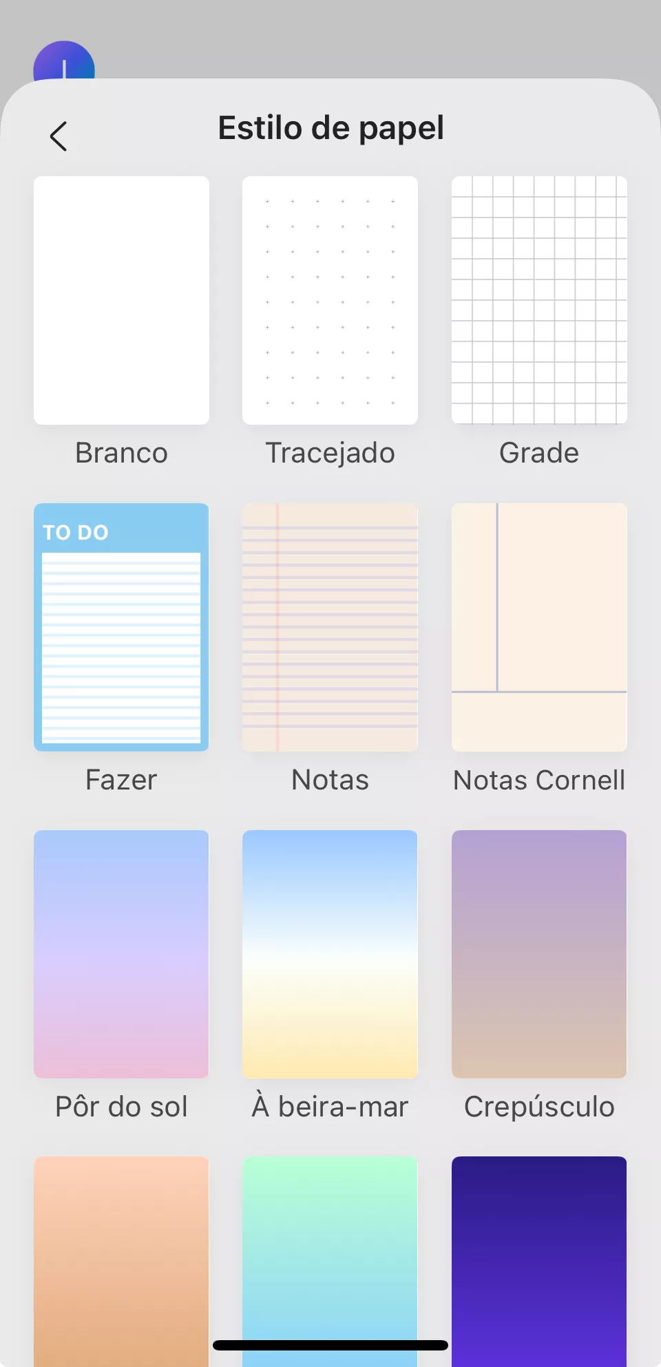 estilo de papel