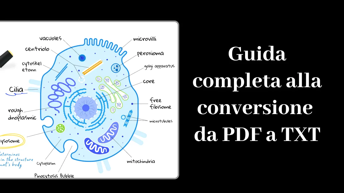 Guida completa alla conversione da PDF a TXT