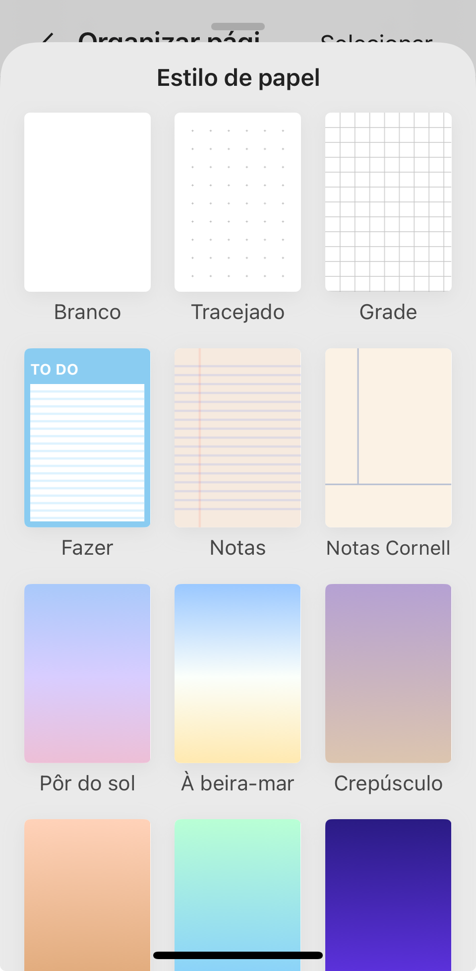 inserir página em branco