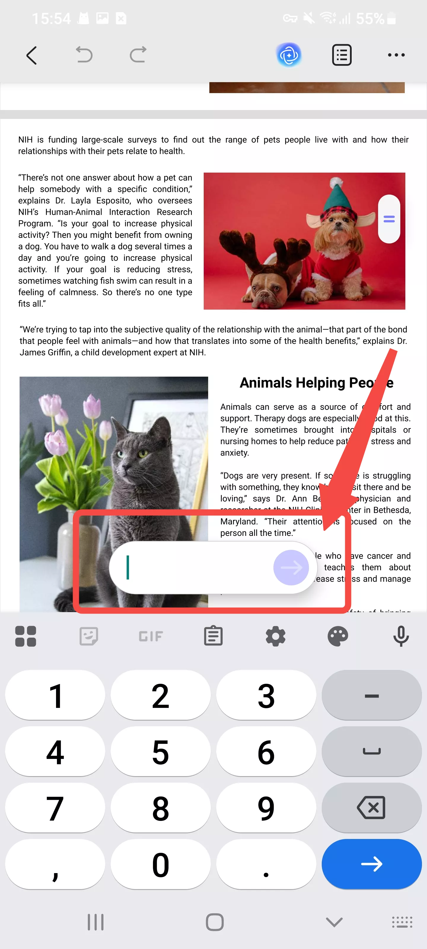 insira o número da página para navegar