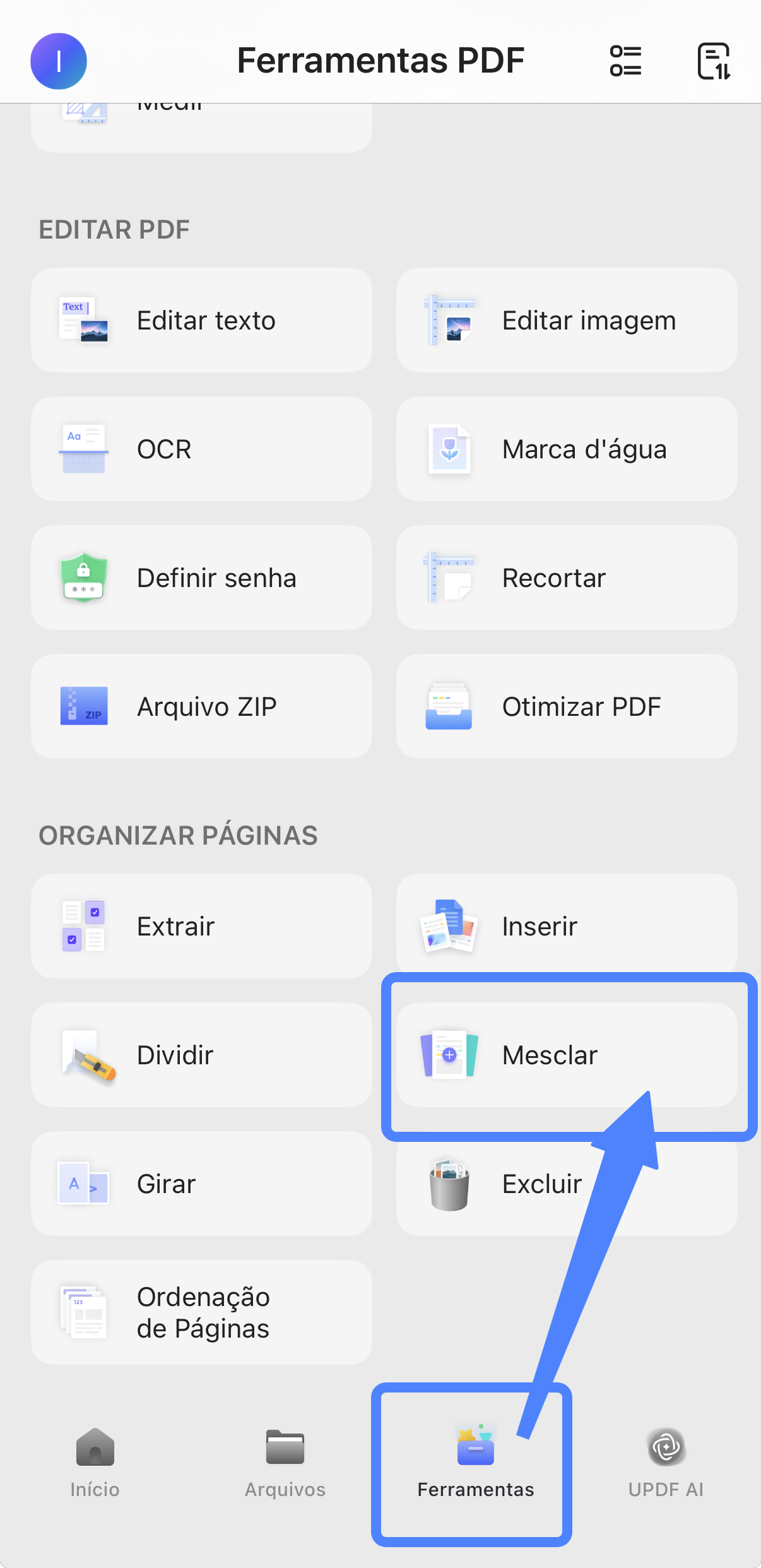 juntar PNG em PDF no iPhone