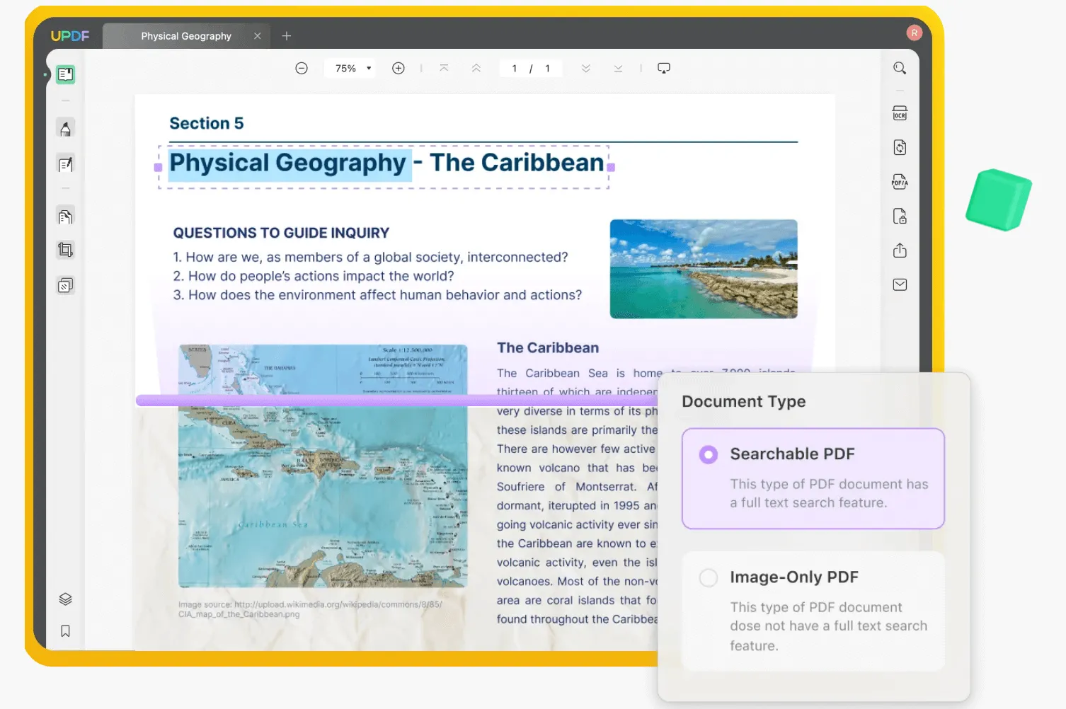 Annotating book pages by encircling and highlighting. Colors and