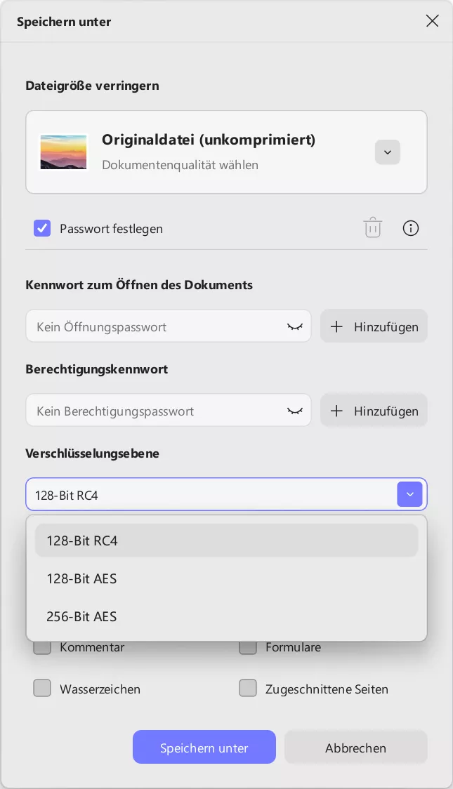 So schützen Sie Ihre PDF-Datei vor Bearbeitung
