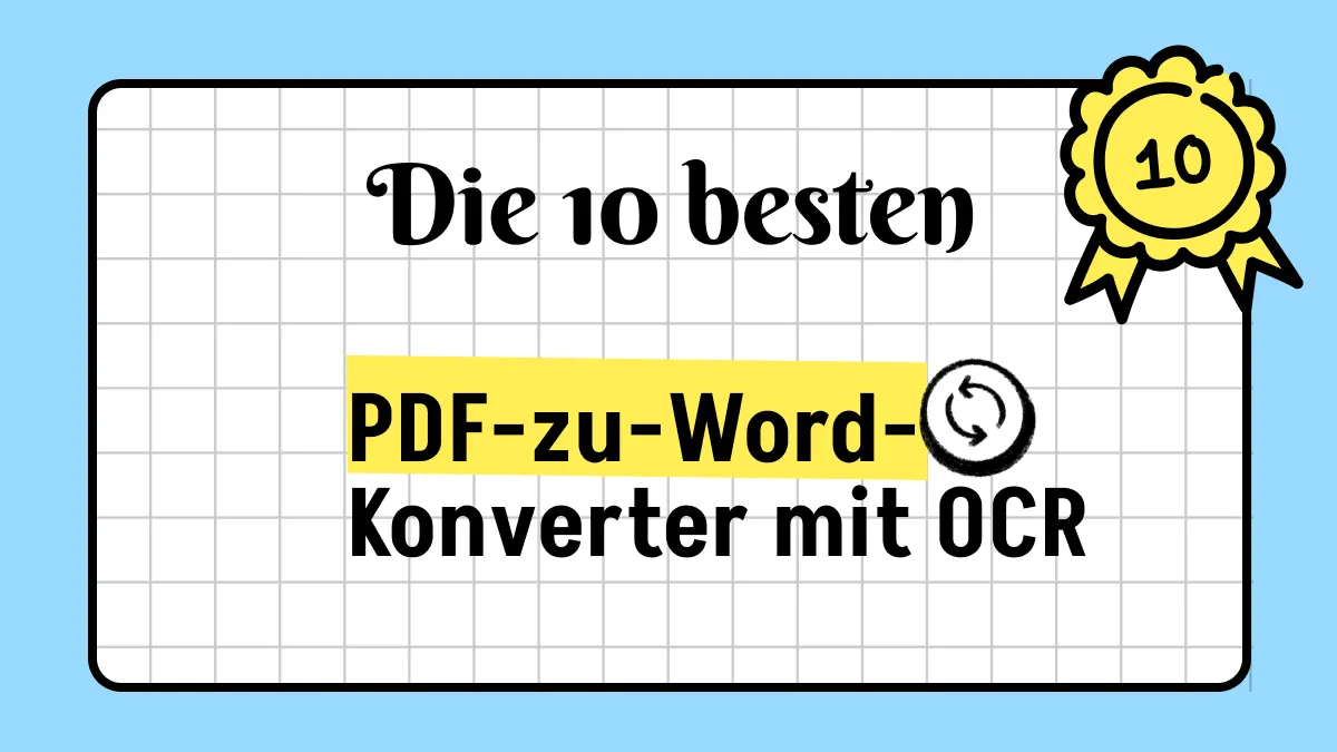 Top 10 PDF-zu-Word-Konverter mit OCR im Jahr 2023