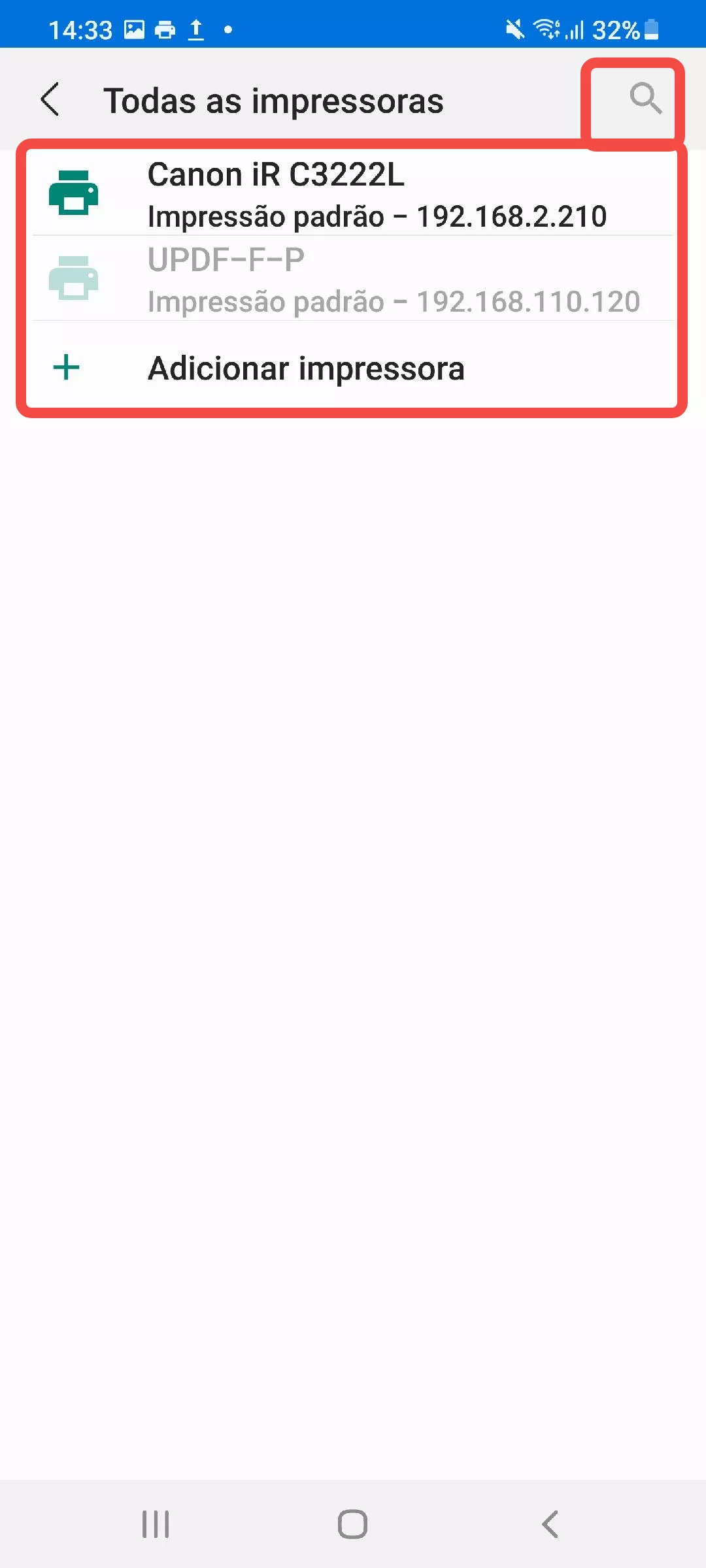 todas as impressoras