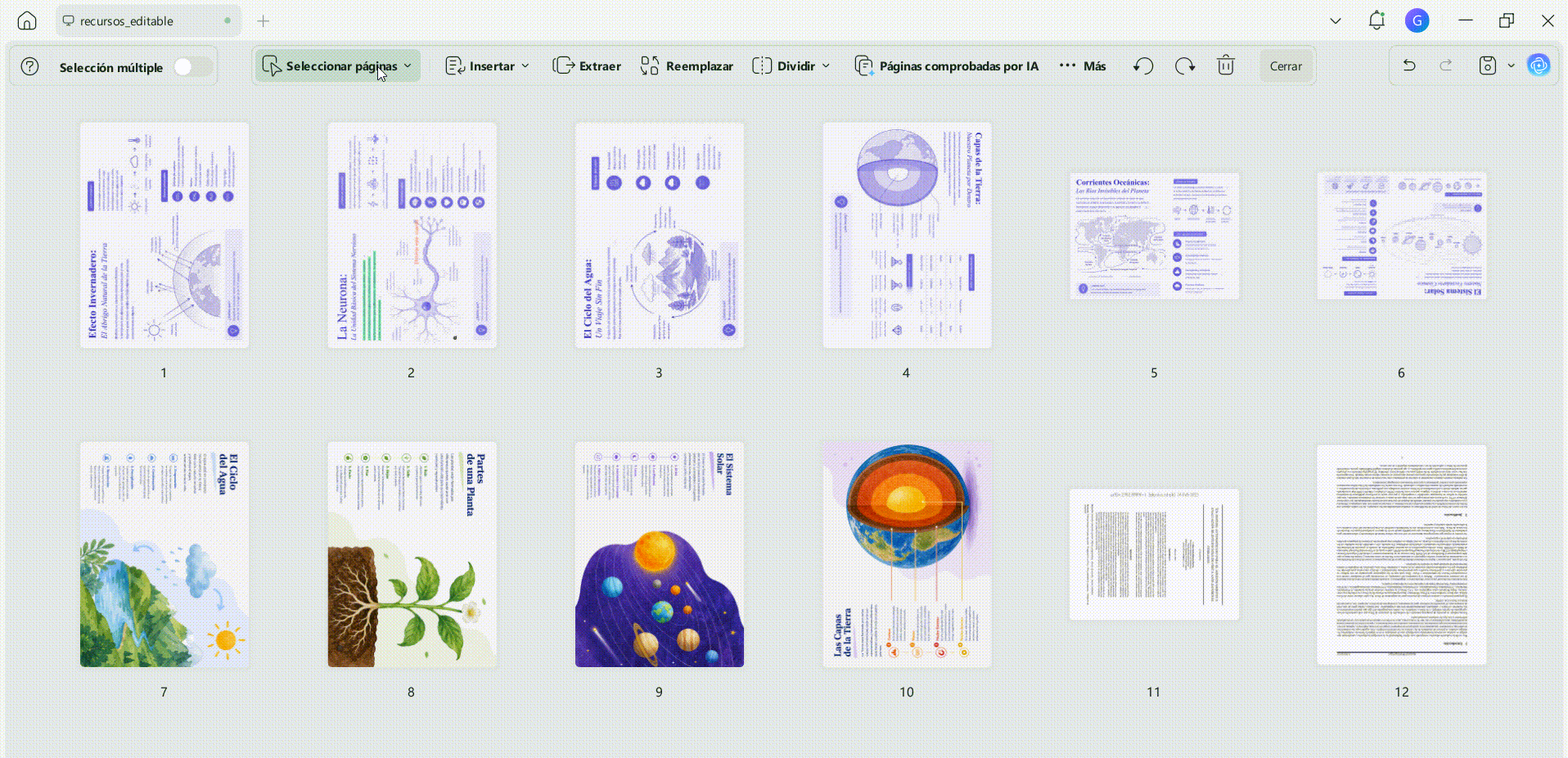 Girar páginas concretas por su número de pdf