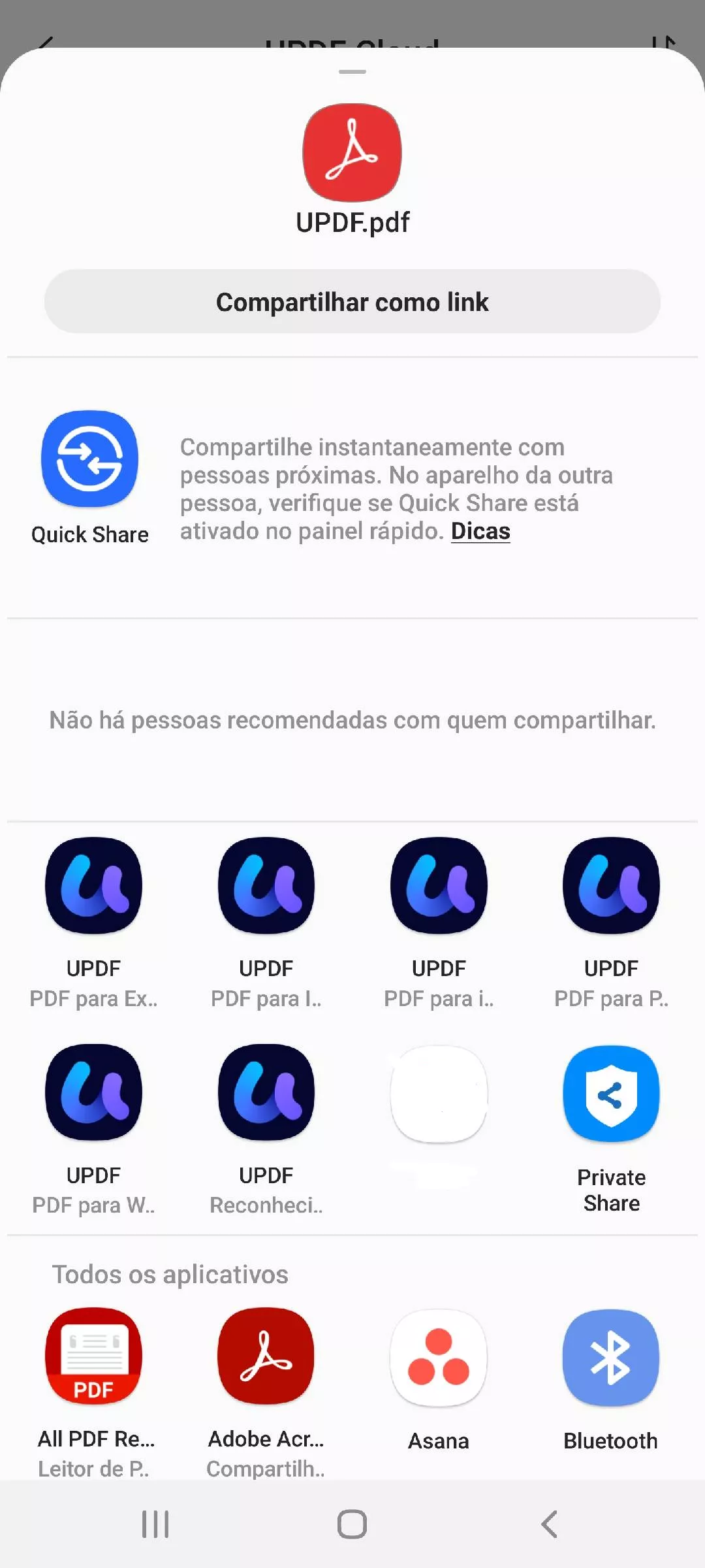 compartilhar como link