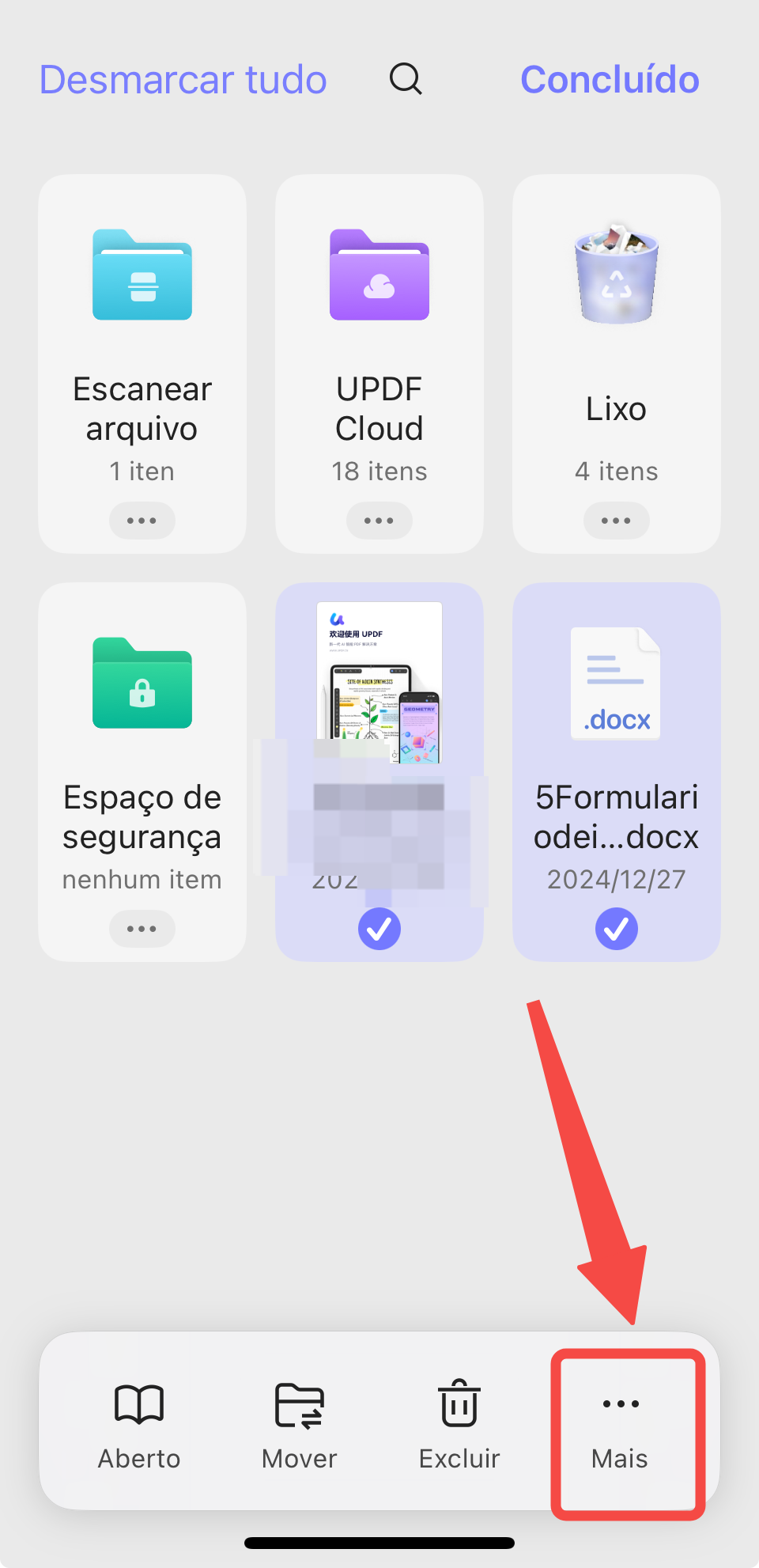 selecione o arquivo a ser compactado