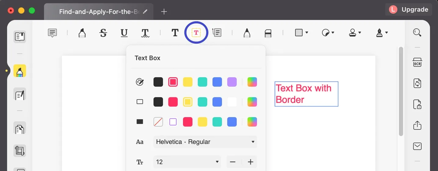 how to type on a pdf form mac