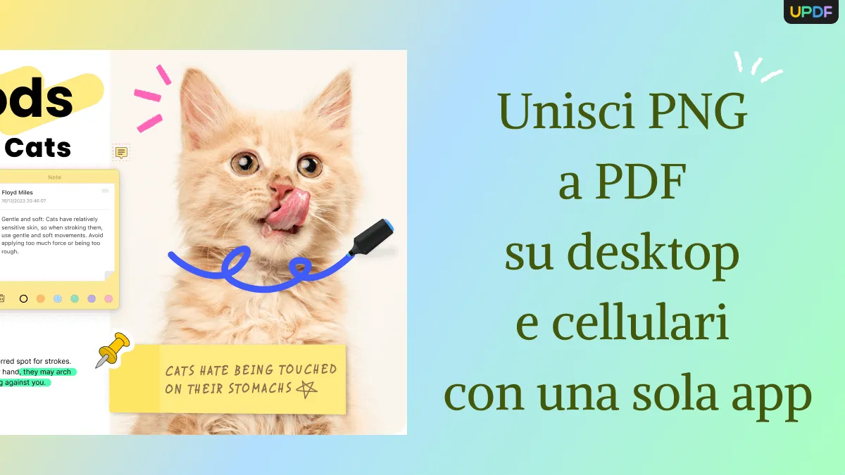 Unisci PNG a PDF su desktop e cellulari con una sola app