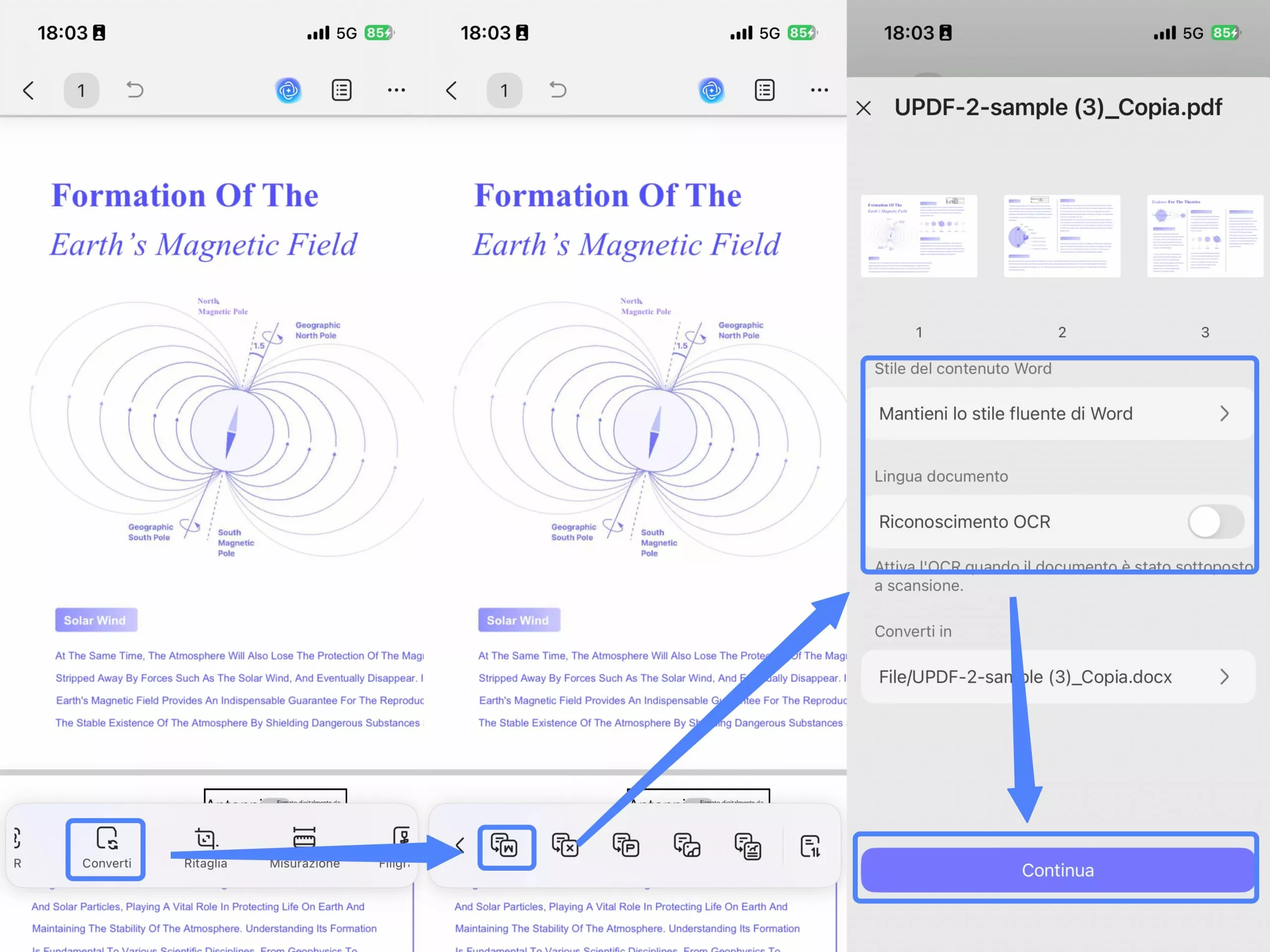 convert to word on phone