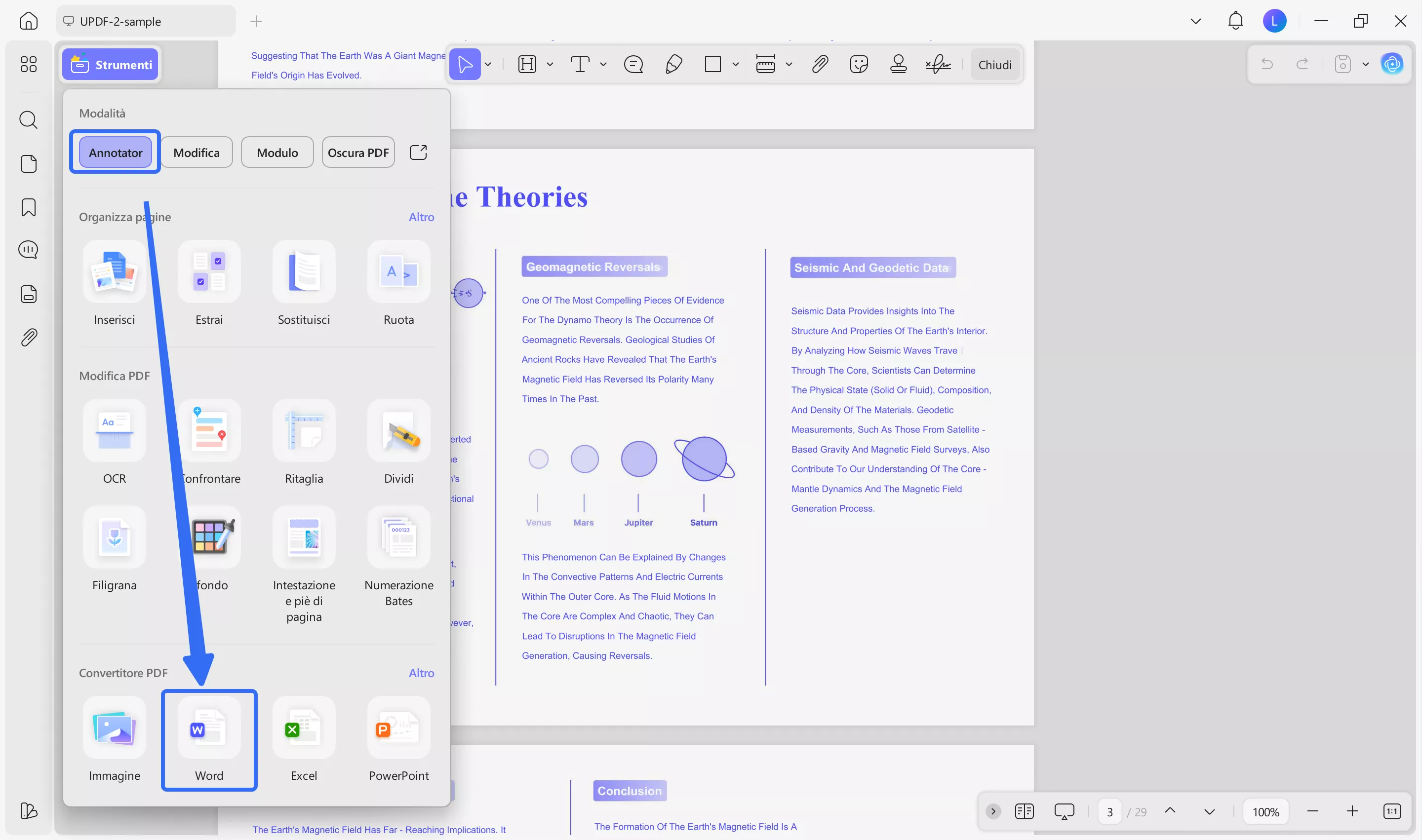 pdf to word with updf
