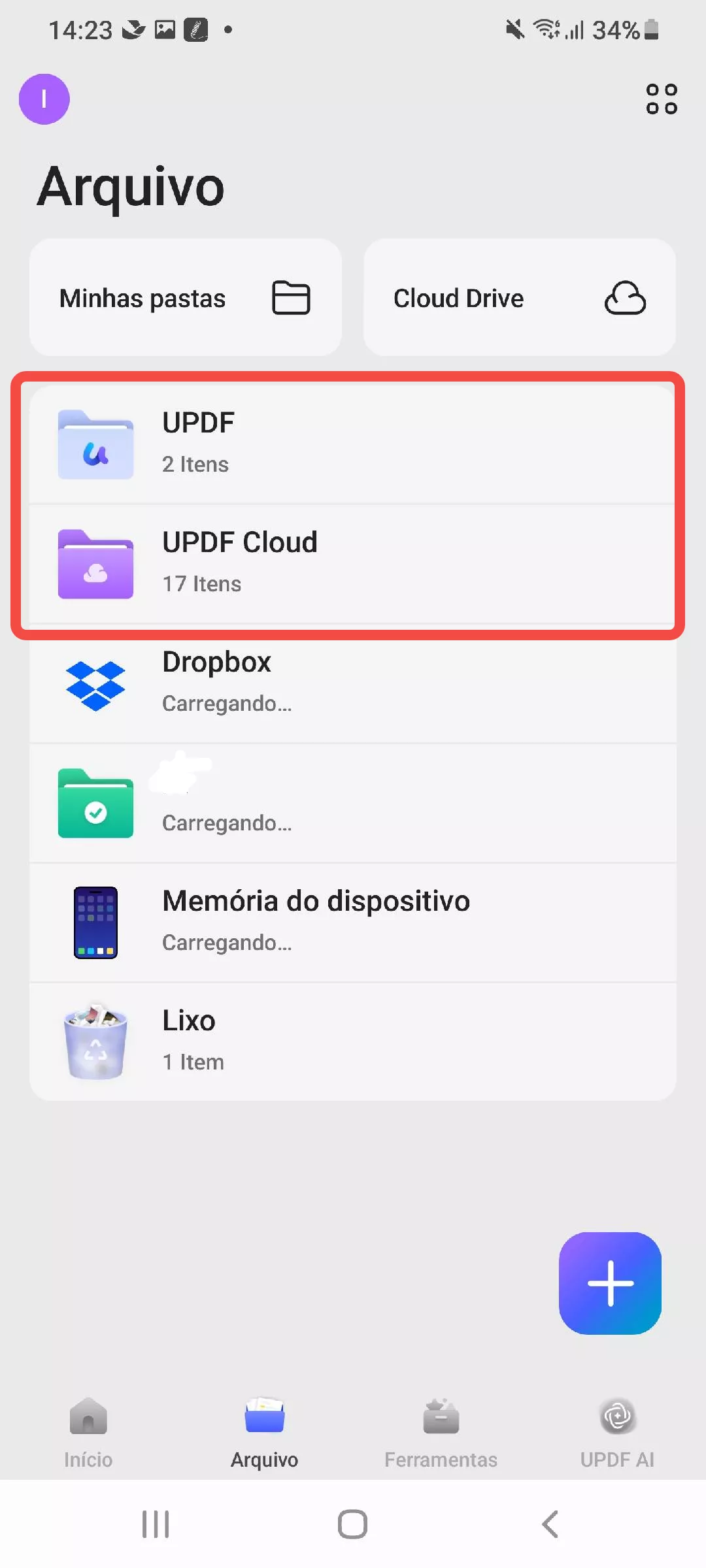 updf e updf cloud no updf no android