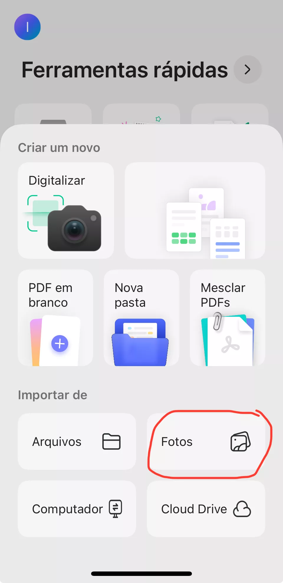 converta fotos para pdf