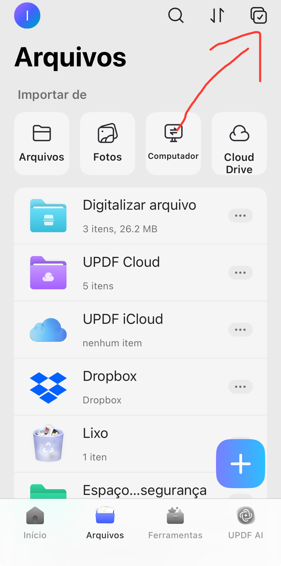 converta várias fotos em pdf