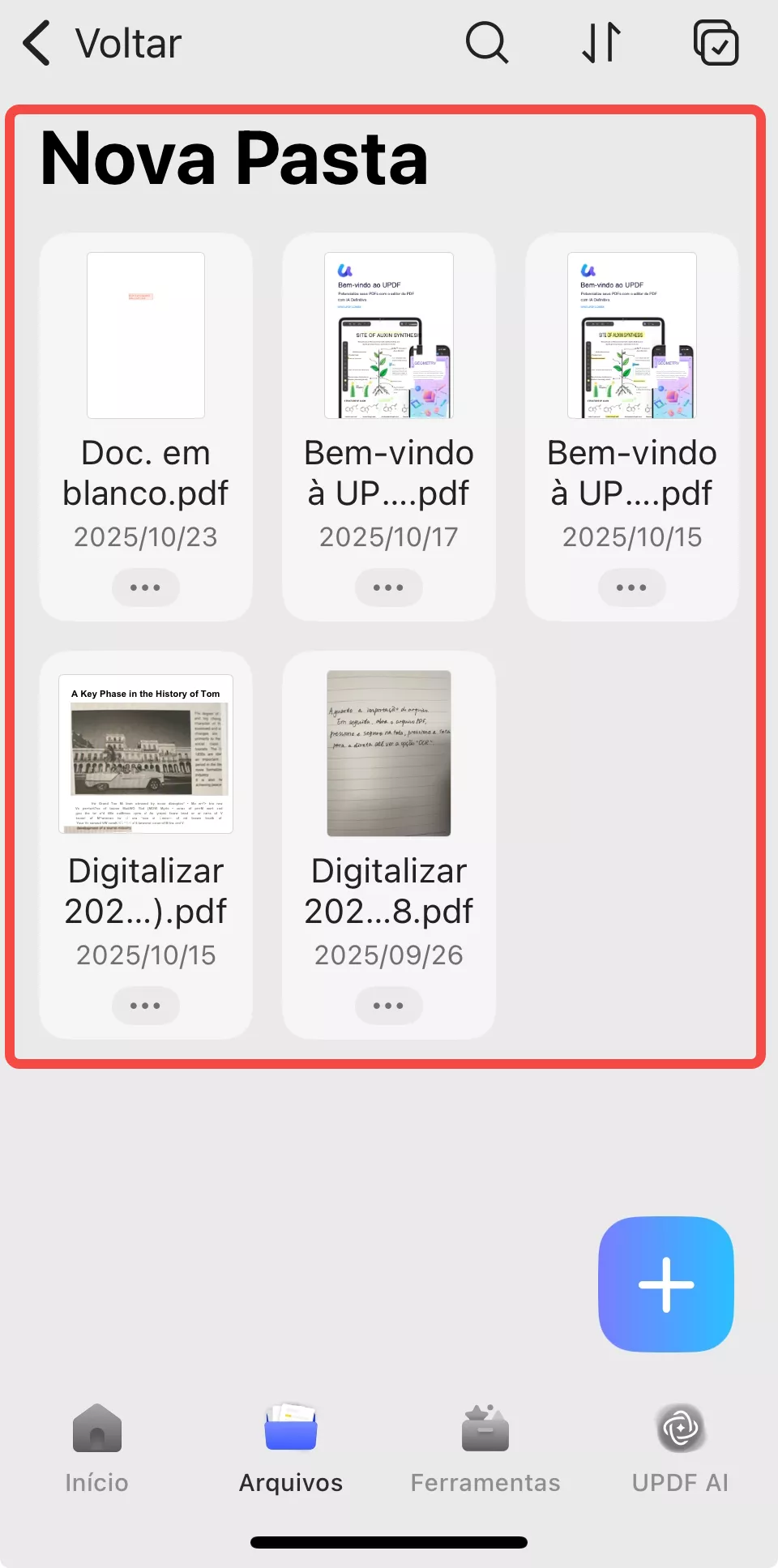 verificar arquivos na pasta