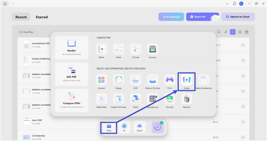 batch create pdf from word