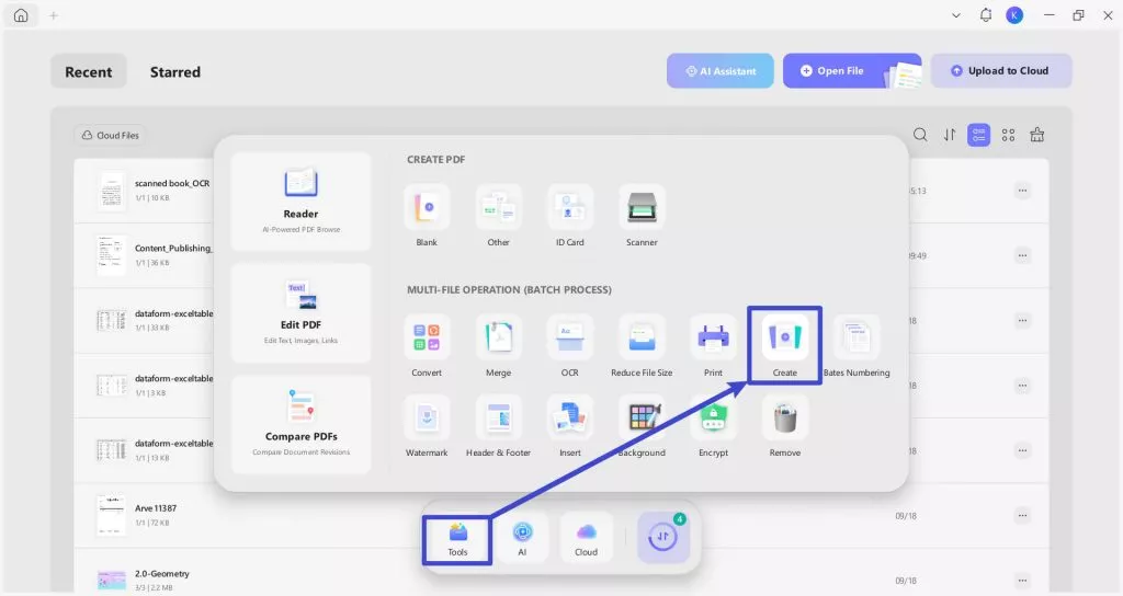 batch create pdf from word