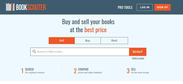 Bookscouter - software for college students